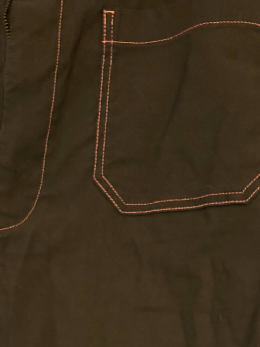 Maeve Olive High Rise Magic Fabric Colette Pants Olive Peach Piping 34 - Picture 4 of 4
